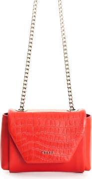 Velez Leather Crossbody Bag with Clasp Closure System