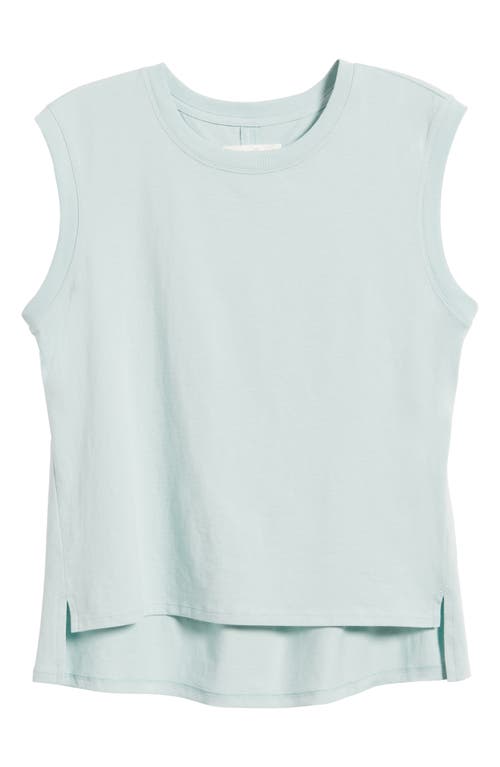 TREASURE & BOND TREASURE & BOND PLEAT BACK COTTON MUSCLE TANK 