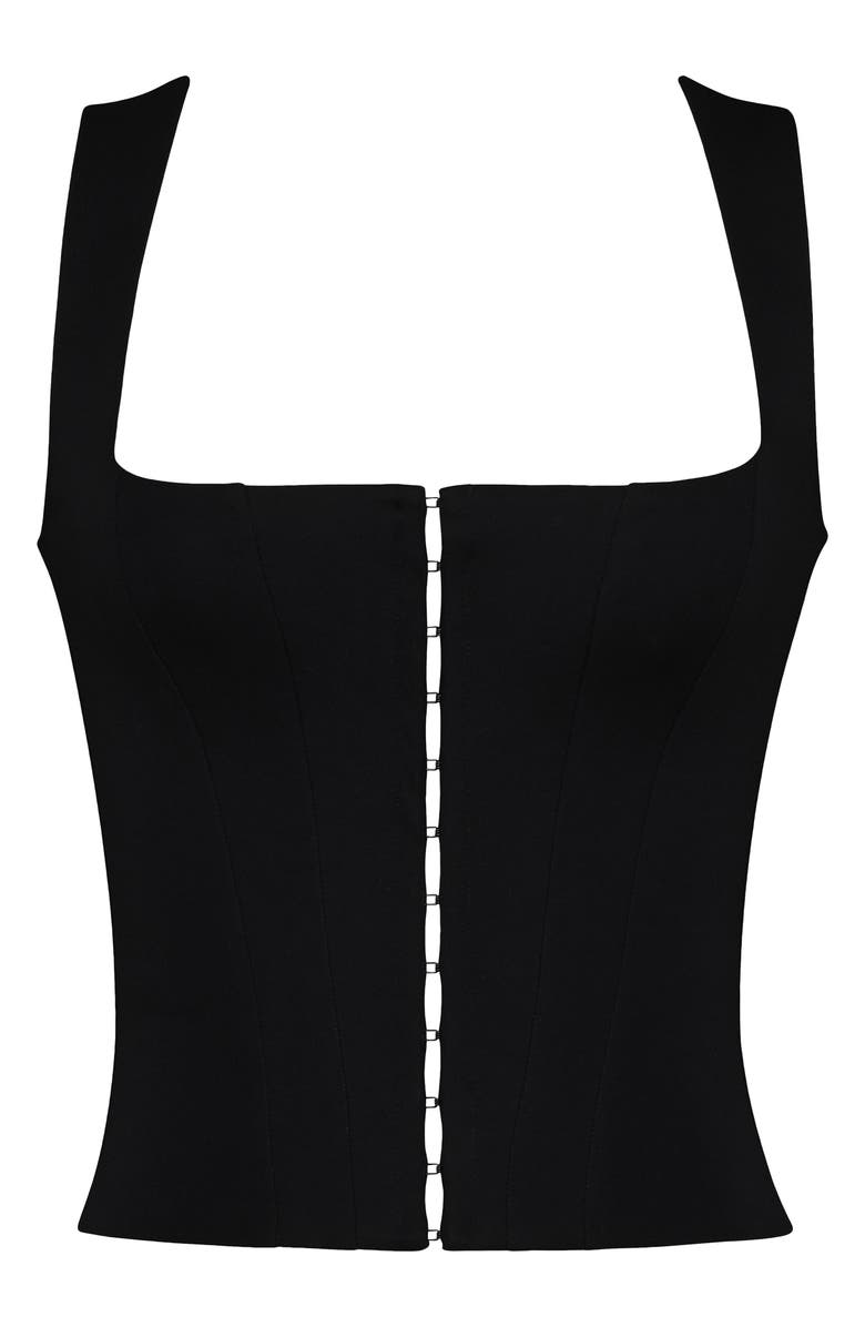 HOUSE OF CB The Balconette Corset Top, Alternate, color, Black