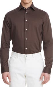 Jack Victor Abbott Knit Button-Up Shirt