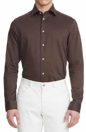 Jack Victor Abbott Knit Button-Up Shirt
