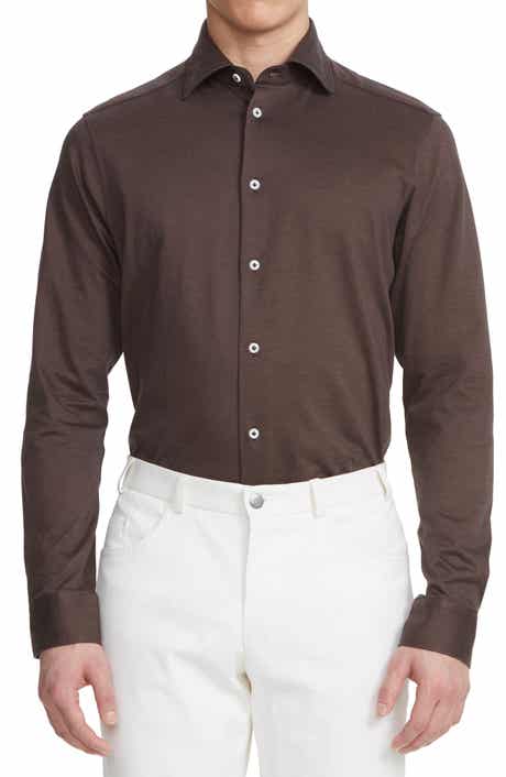 Jack Victor Abbott Knit Button-Up Shirt