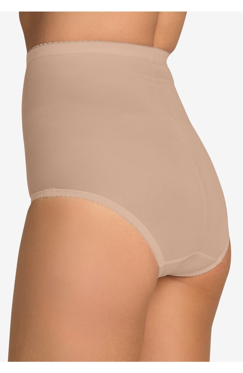 Secret Solutions Power Mesh Firm Control Shaping Brief, Alternate, color, Black