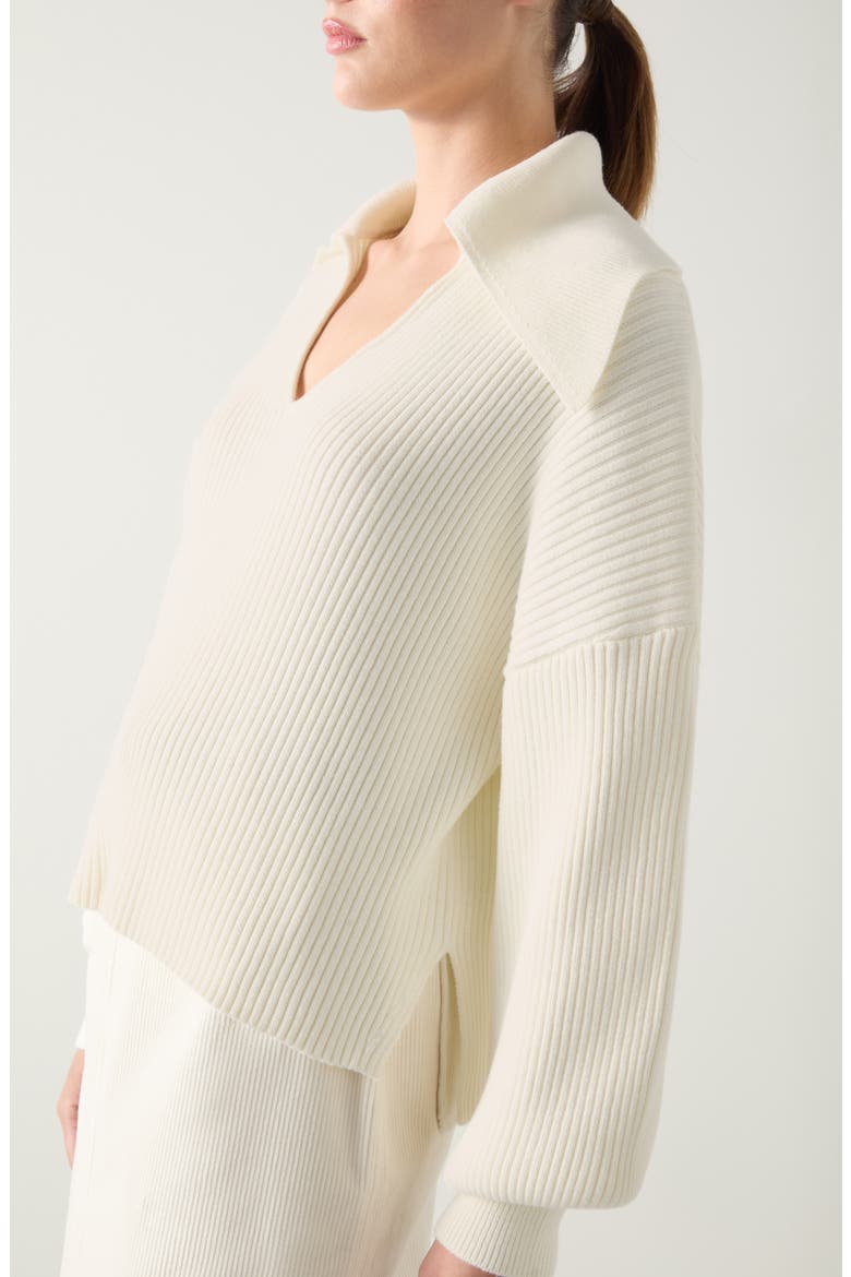 Polly Oversize Rib Top, Alternate, color, CREAM