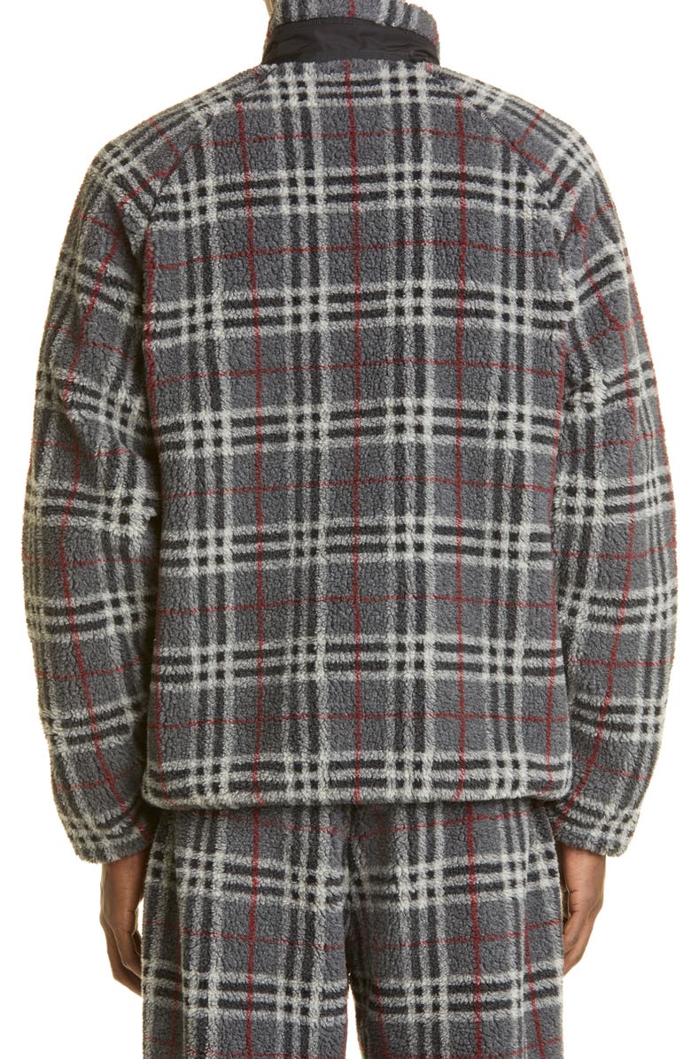 Burberry Check Fleece Jacket, Alternate, color,