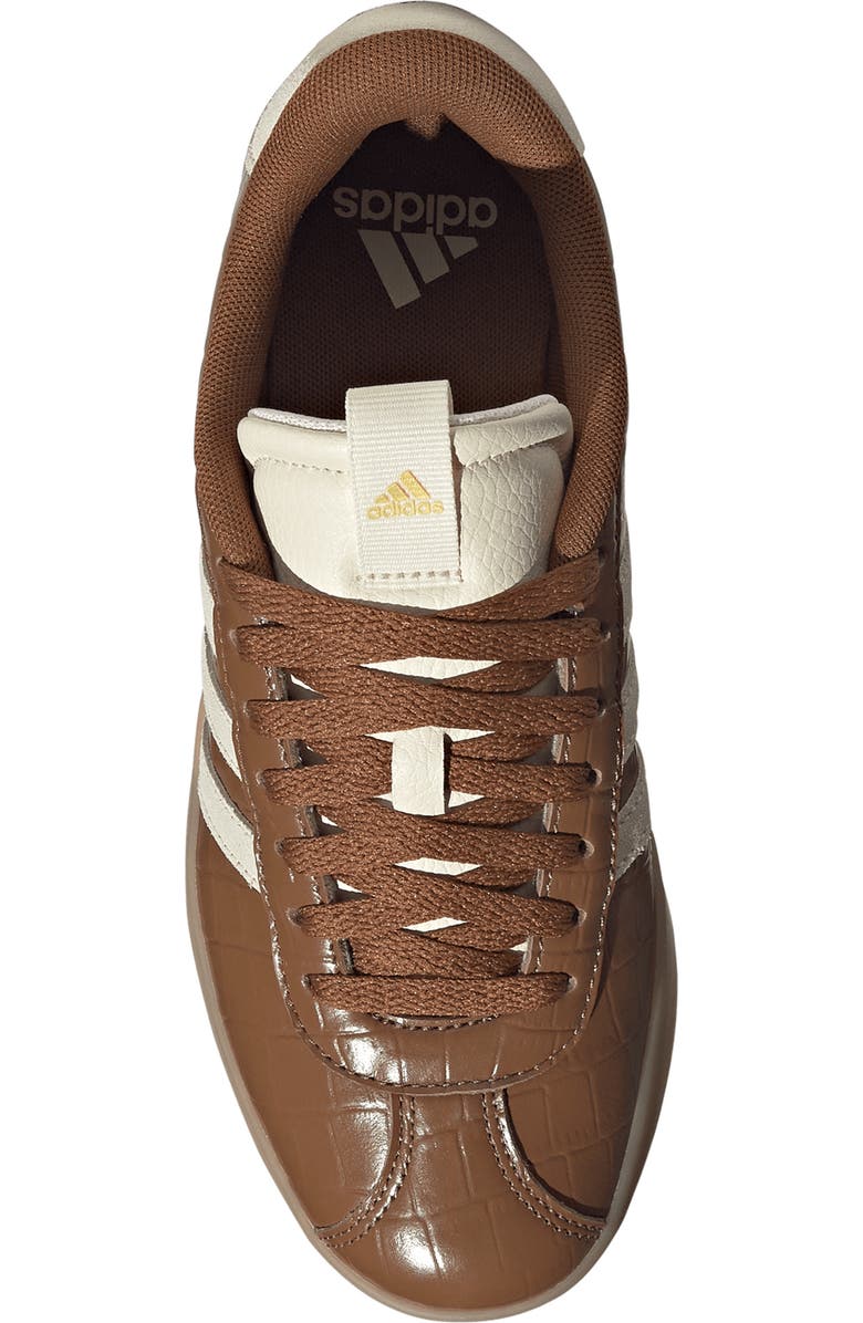adidas VL Court 3.0 Sneaker, Alternate, color, Brown/ Cream White/ Gold Met