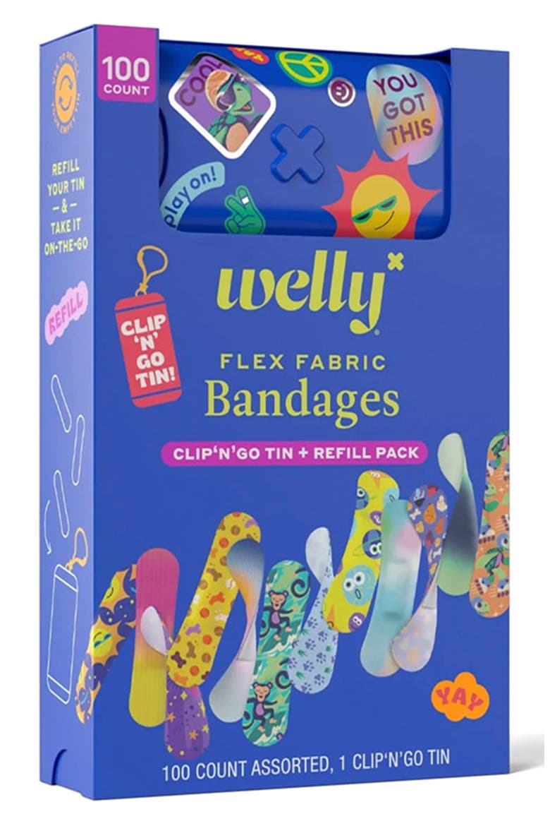 Flex Fabric Clip 'n' Go Bandages Set, Alternate, color, BLUE