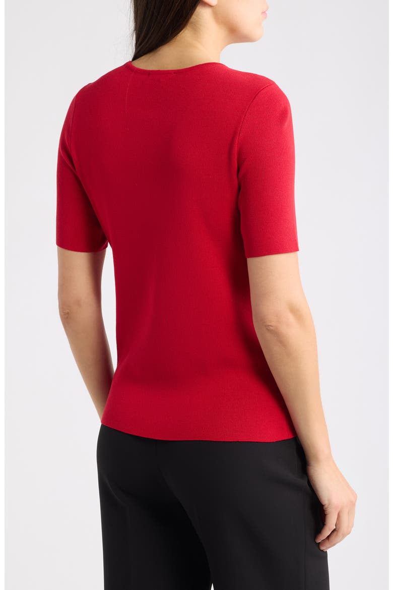 Short Sleeve Sweater, Alternate, color, LIPSTICK