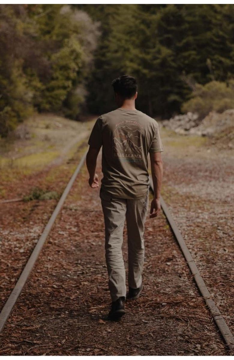 Baja Llama NEVER HIGH ENOUGH - PRIMO GRAPHIC TEE, Alternate, color, Green