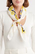 Kate Spade New York sunshine floral silk square scarf