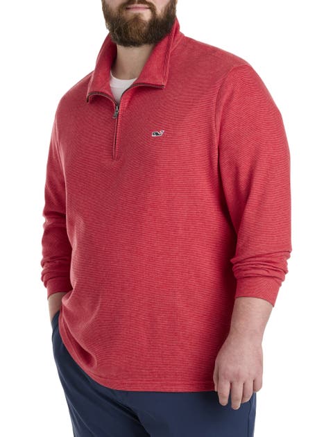 Big & Tall Saltwater 1/4-Zip Pullover