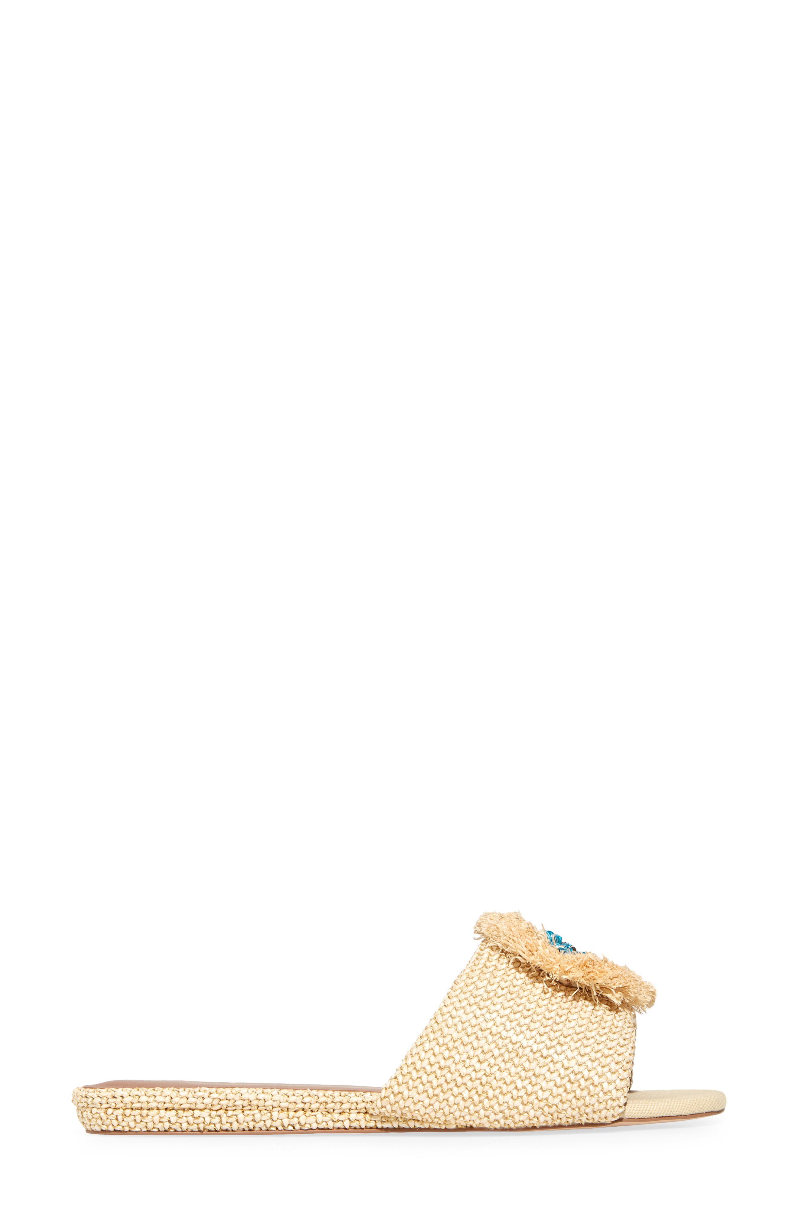 Kurt Geiger London Eye Woven Slide Sandal, Alternate, color, Beige