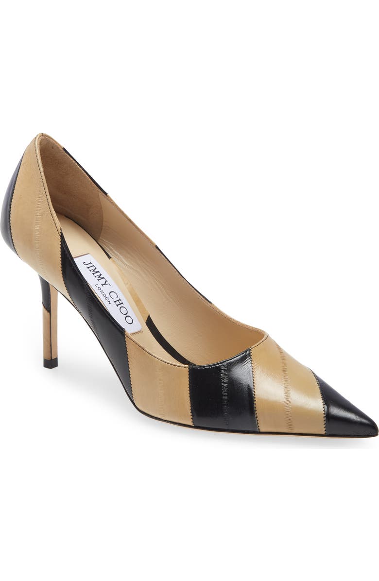 Jimmy Choo Love Stripe Pointed Toe Pump, Main, color,