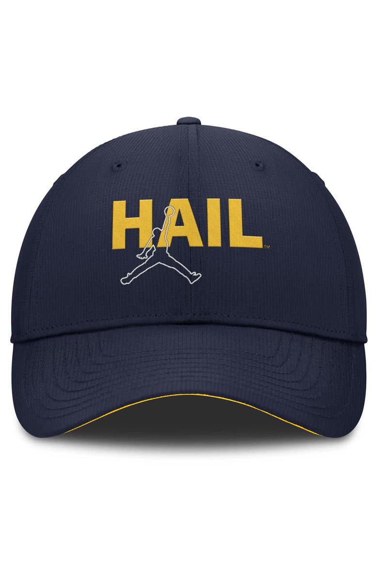 Jordan Brand Men's Jordan Brand Navy Michigan Wolverines Club Prep Performance Adjustable Hat, Alternate, color, Navy