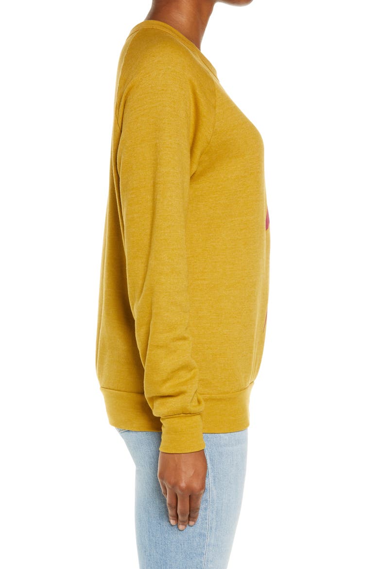 Bolt Fade Sweatshirt, Alternate, color, HONEY/ PINK PURPLE