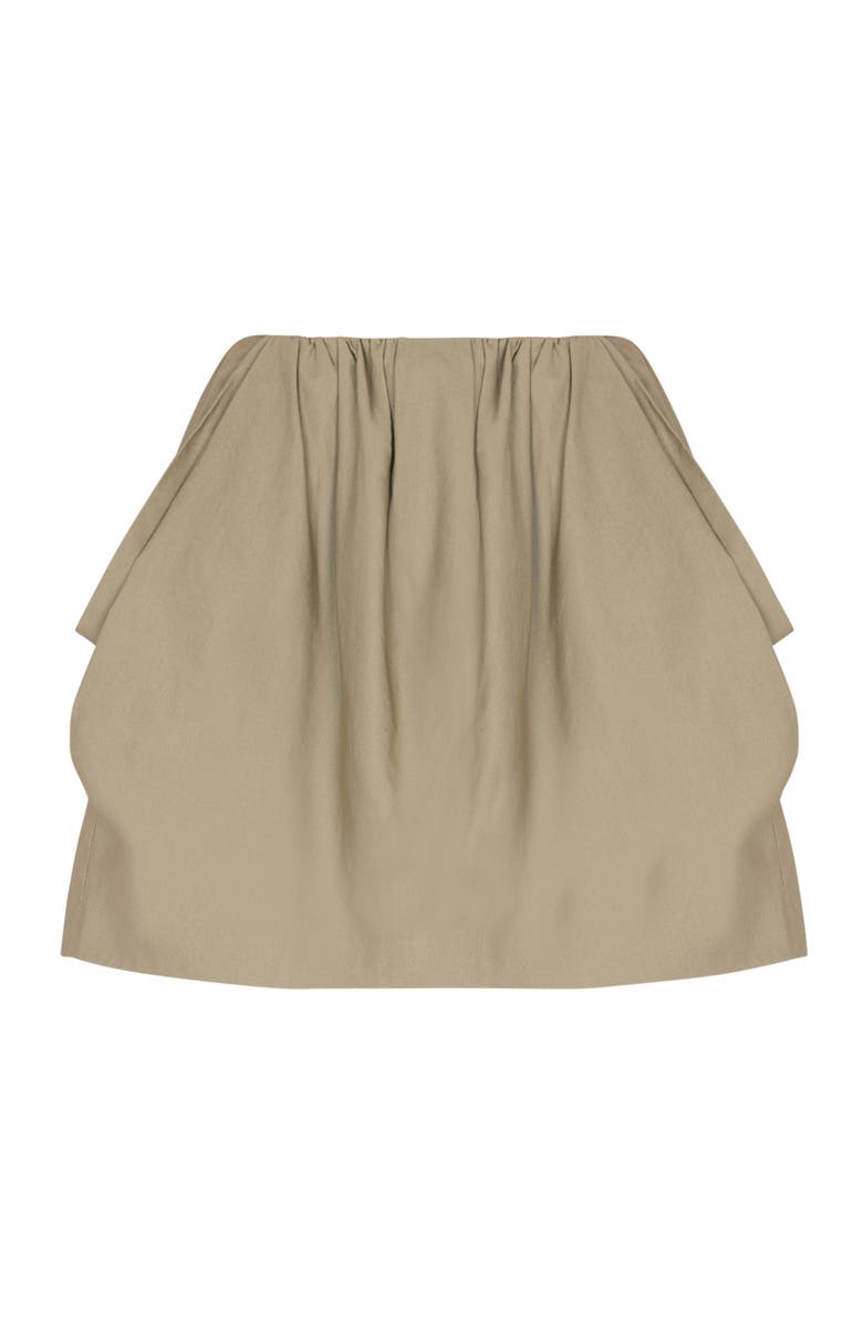 Balmain Cotton poplin balloon skirt, Alternate, color, Green