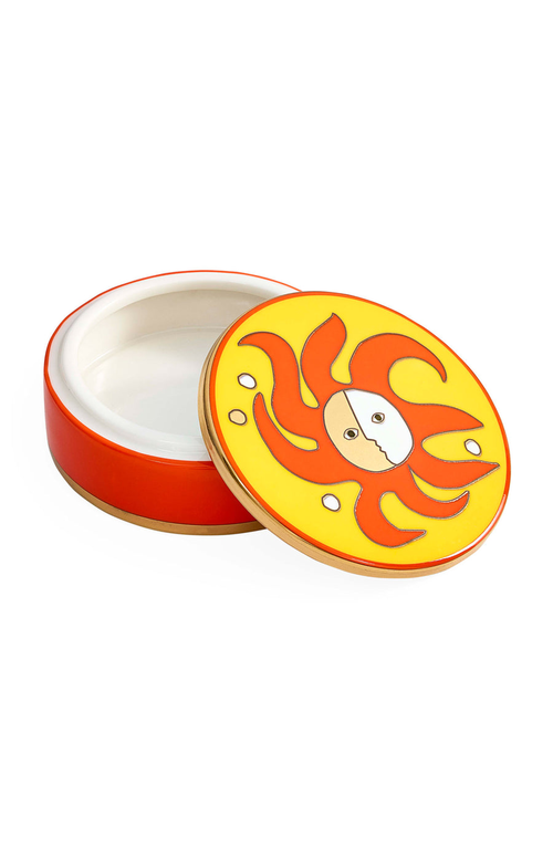 Jonathan Adler Playa Round Box In Multi