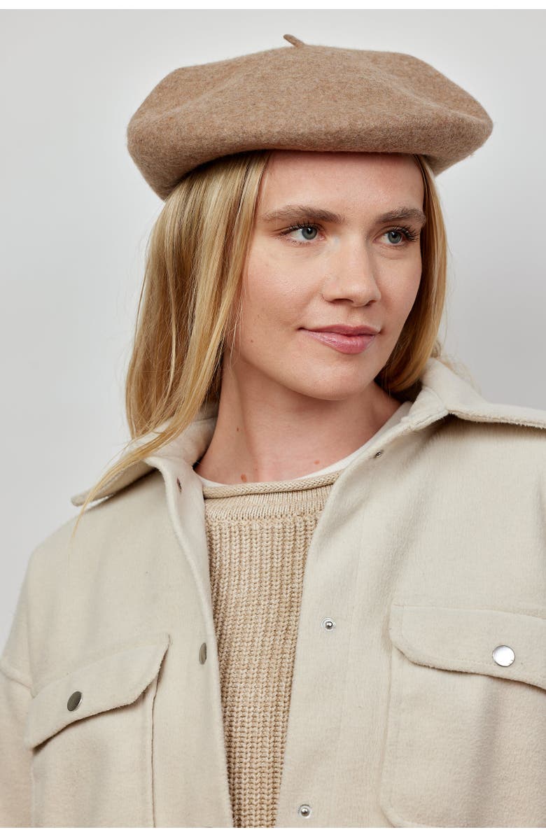 Hat Attack Classic Beret, Alternate, color, Taupe