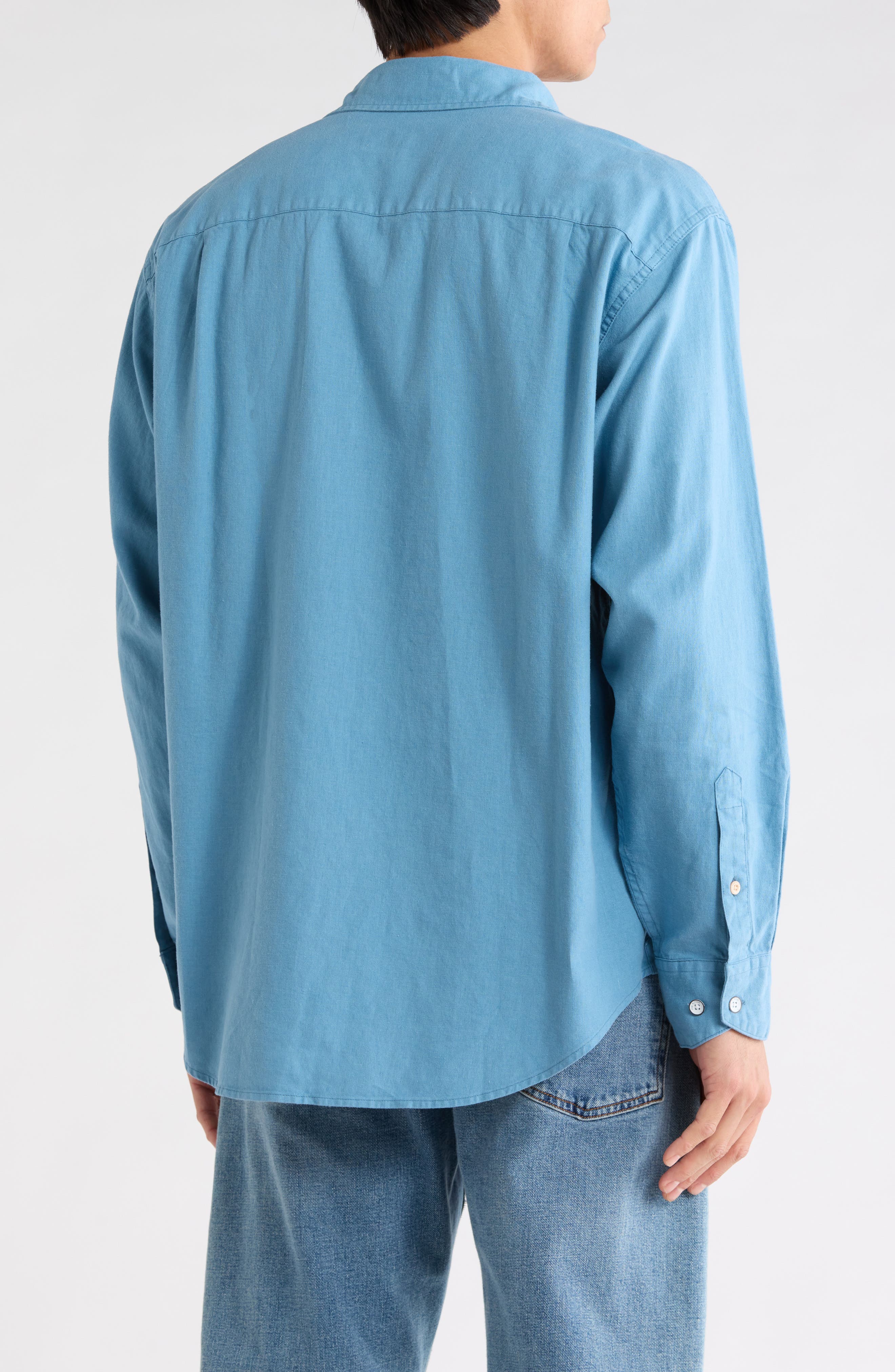 Mateo Long Sleeve Button Front Shirt - image 4