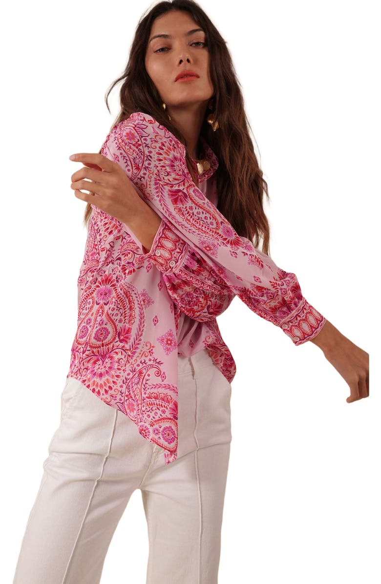 Hale Bob Eden Silk Top, Alternate, color,