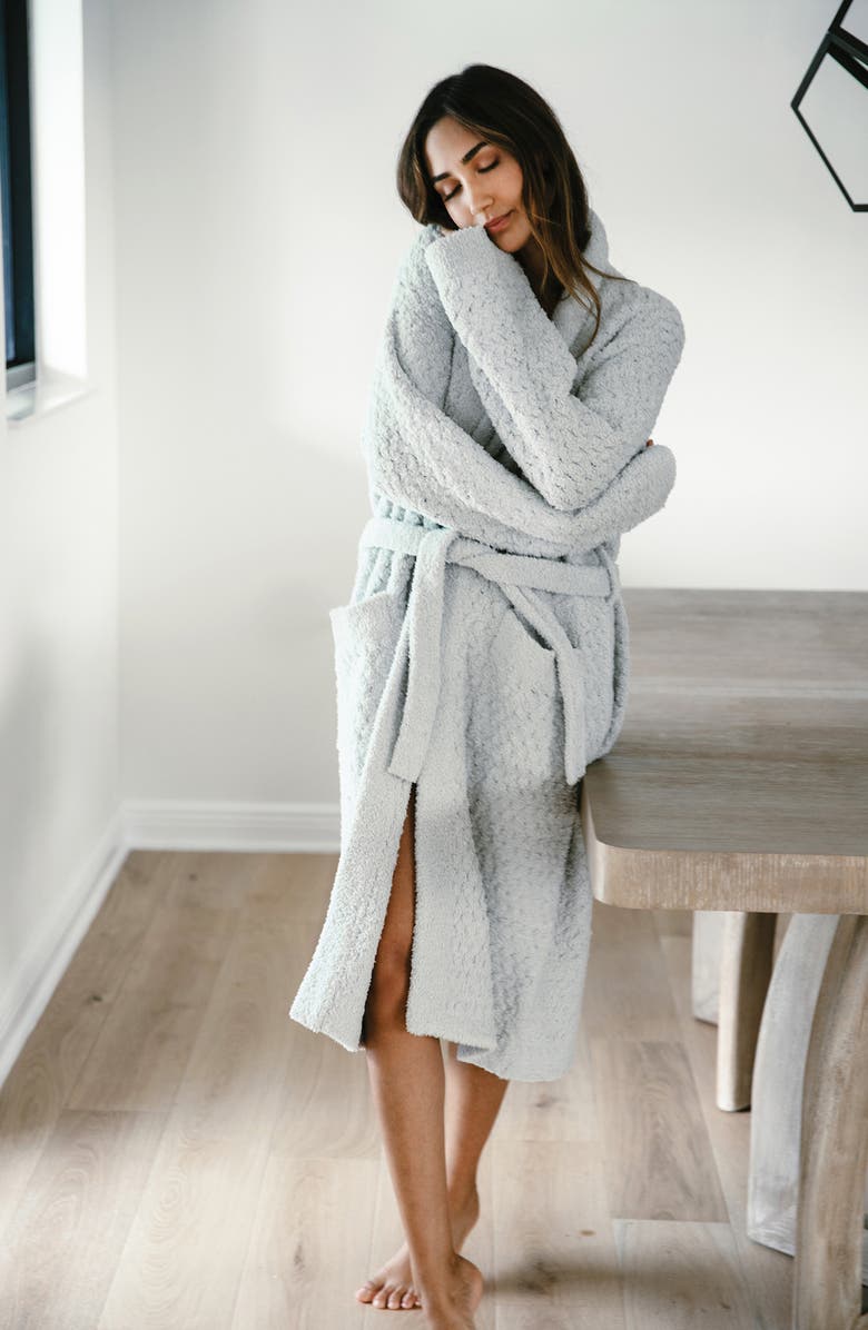 Sunday Citizen Snug Waffle Robe, Alternate, color, Cloud Grey