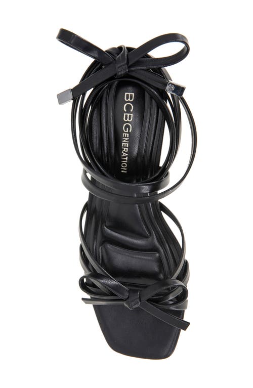 Bcbg Imerez Ankle Wrap Sandal In Black