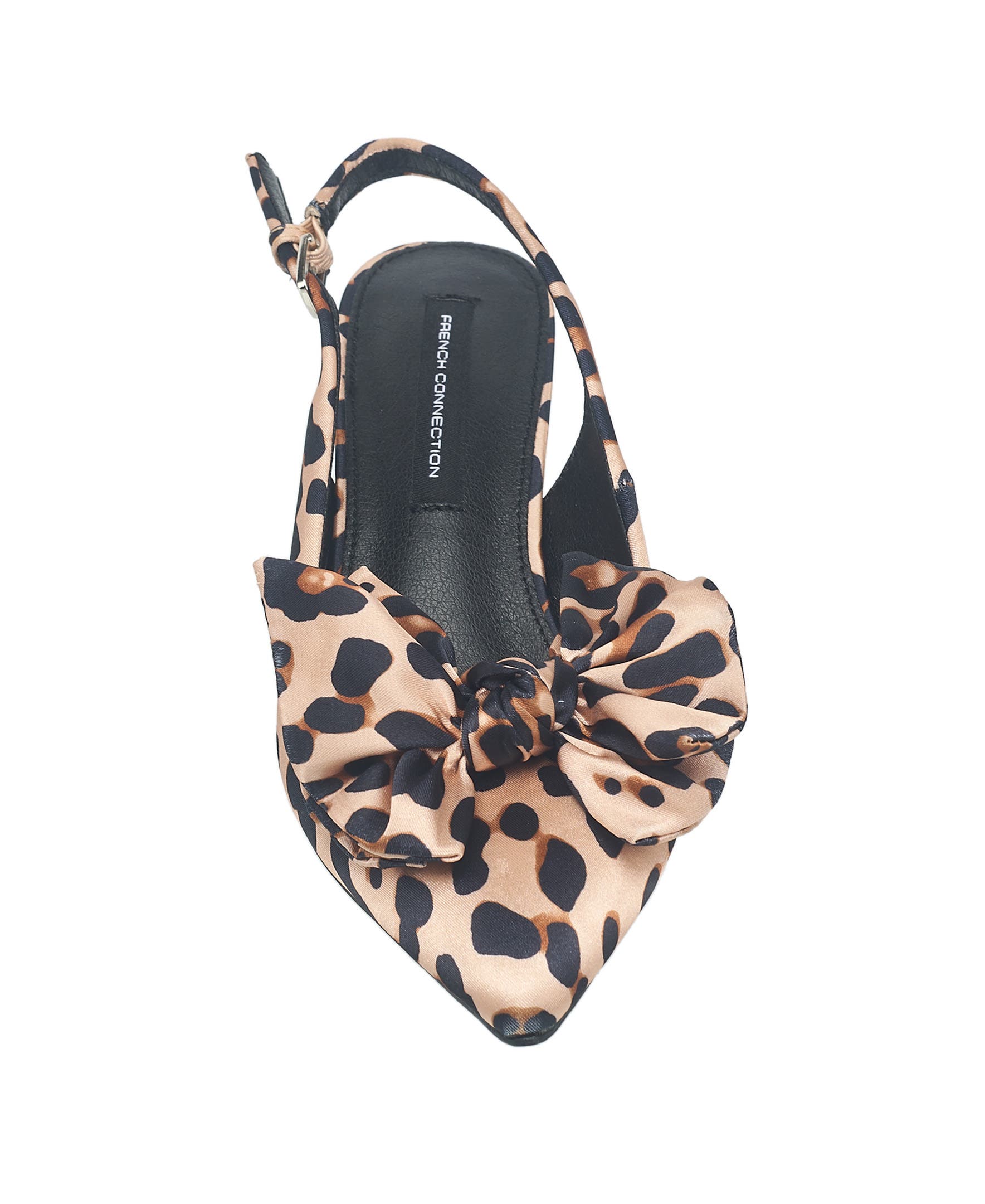 French Connection Quinnbow Slingback Kitten Heel, Alternate, color, Leopard