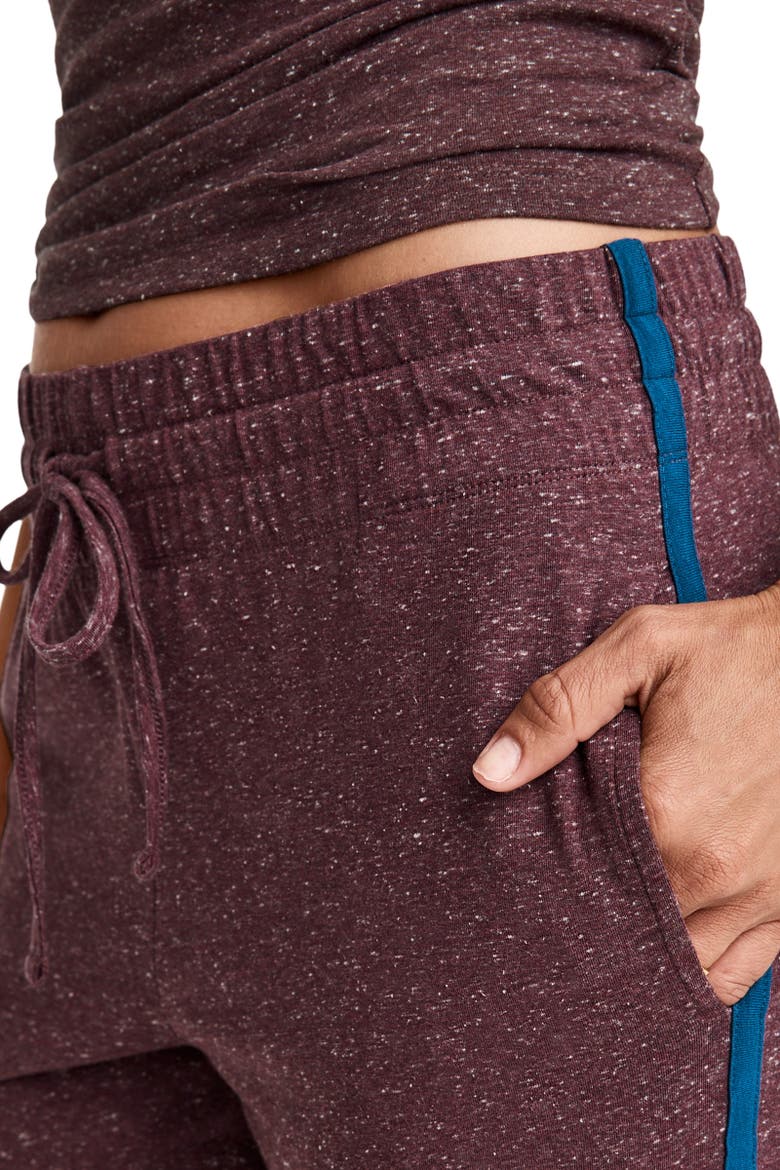Womens Organic Cotton Stretch Jogger, Alternate, color, Currant Heather