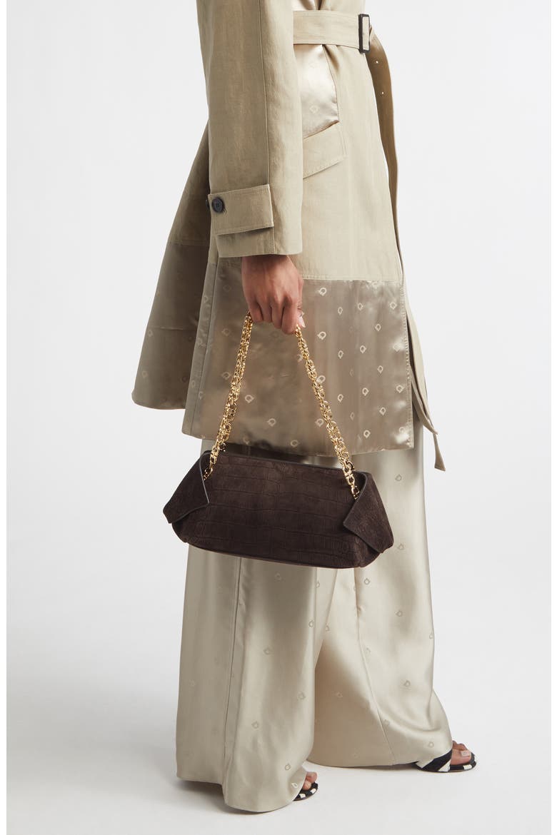 Extra Small Scarf East/West Bag, Alternate, color, TESTA DI MORO