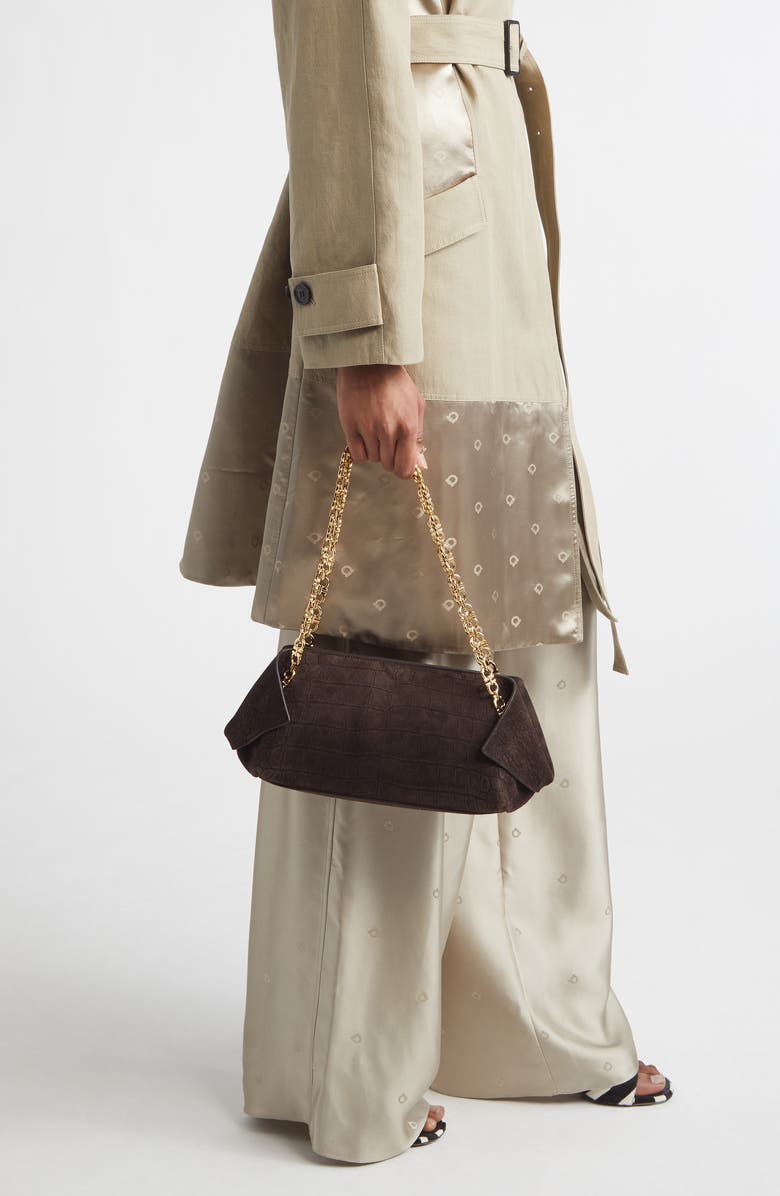 FERRAGAMO Extra Small Scarf East/West Bag, Alternate, color, Testa Di Moro