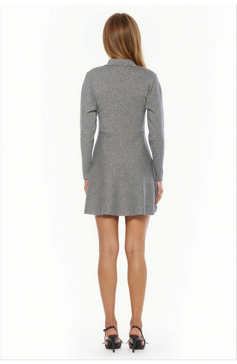 Alexia Admor Ocean Dress, Alternate, color, Heather Grey