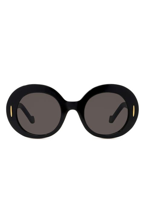 LOEWE ロエベ サングラス アナグラム オーバルフレーム ブラック