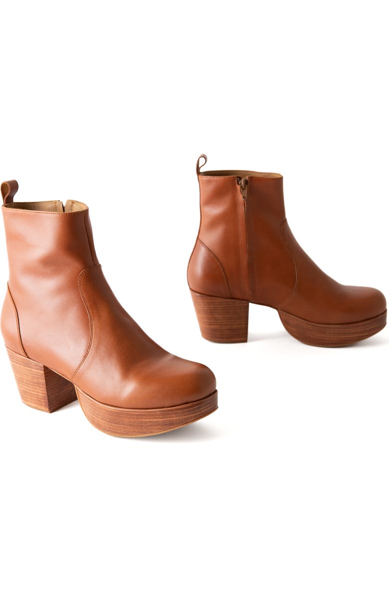 Fortress Charli Platform Clog Boot, Alternate, color, Whiskey