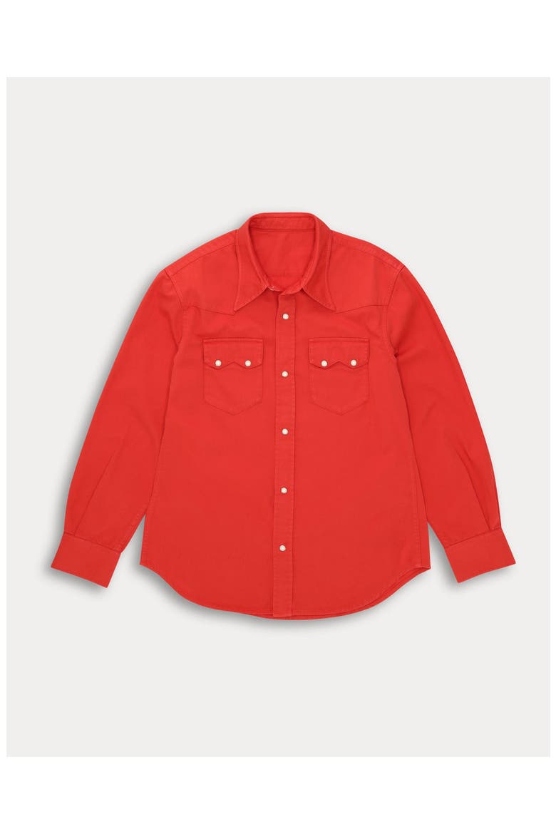 Smith Texan Cotton Shirt, Main, color, Red