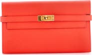 Pre-Owned Hermes Kelly Wallet Verso Epsom Long