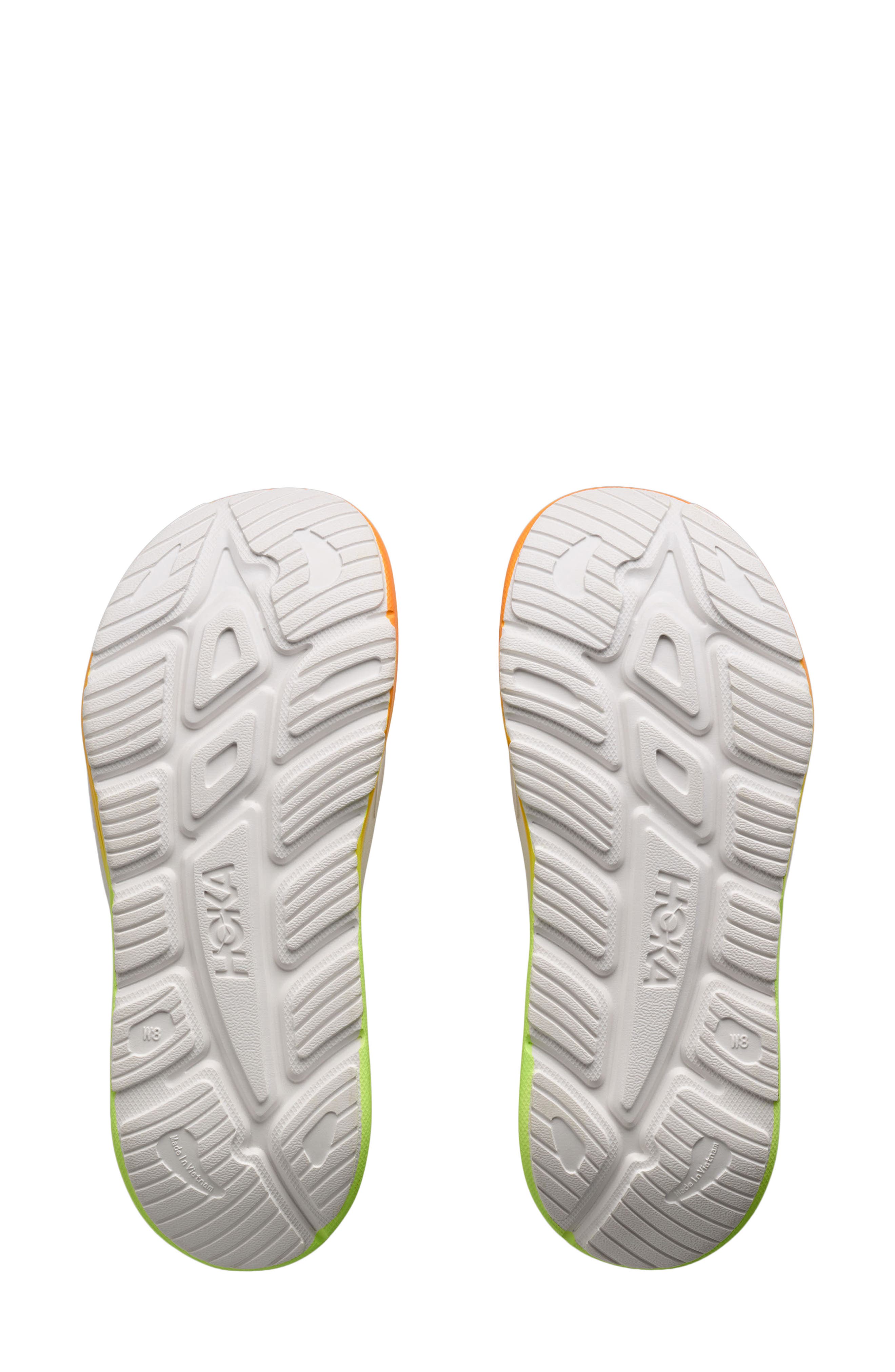 Ora Recovery Slide 3 Sandal, Alternate, color, WHITE / NEON YUZU