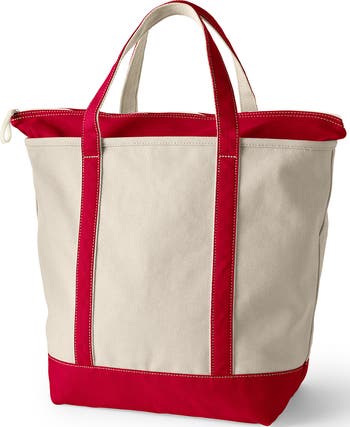 Lands' End Zip Top Canvas Tote Bag | Nordstrom