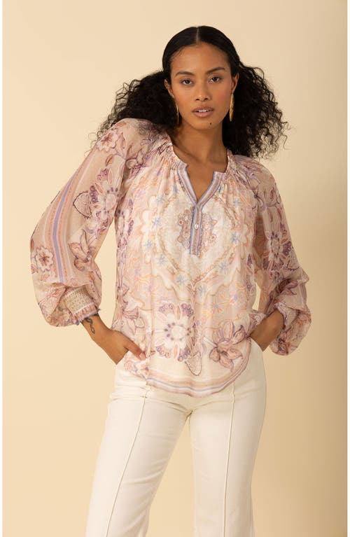 Halebob Michaela Chiffon Top In Pink