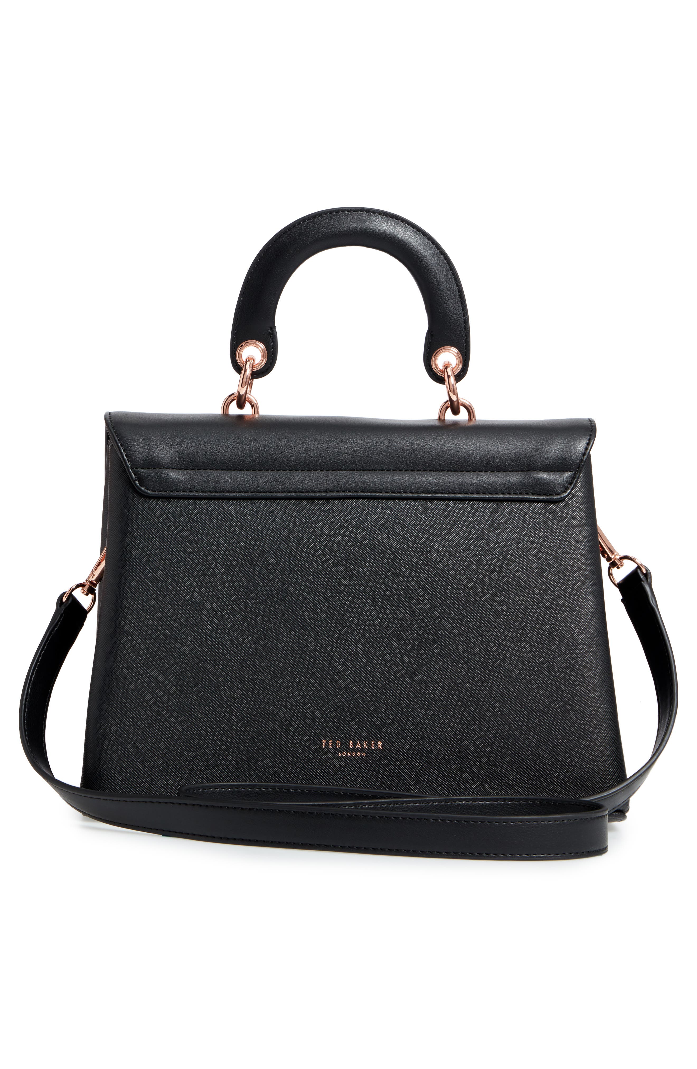 Ted Baker London Keiira Lady Bag Faux Leather Top Handle Satchel, Alternate, color, 