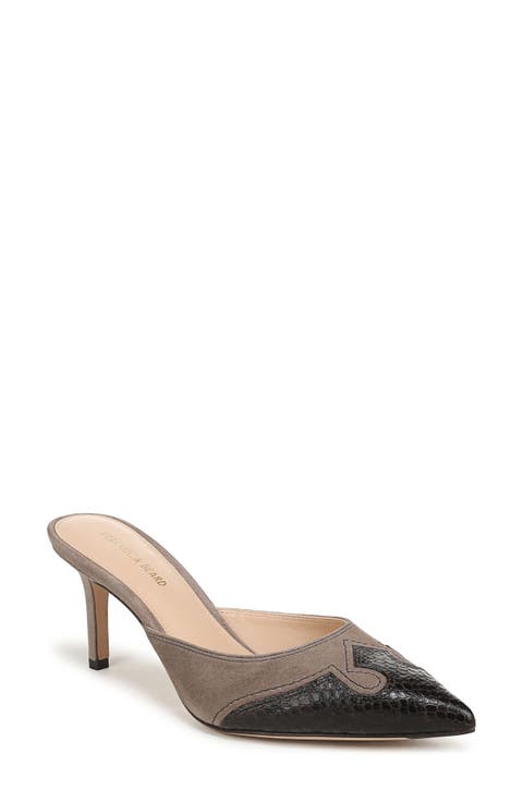 Lisa Pointed Toe Heeled Mule