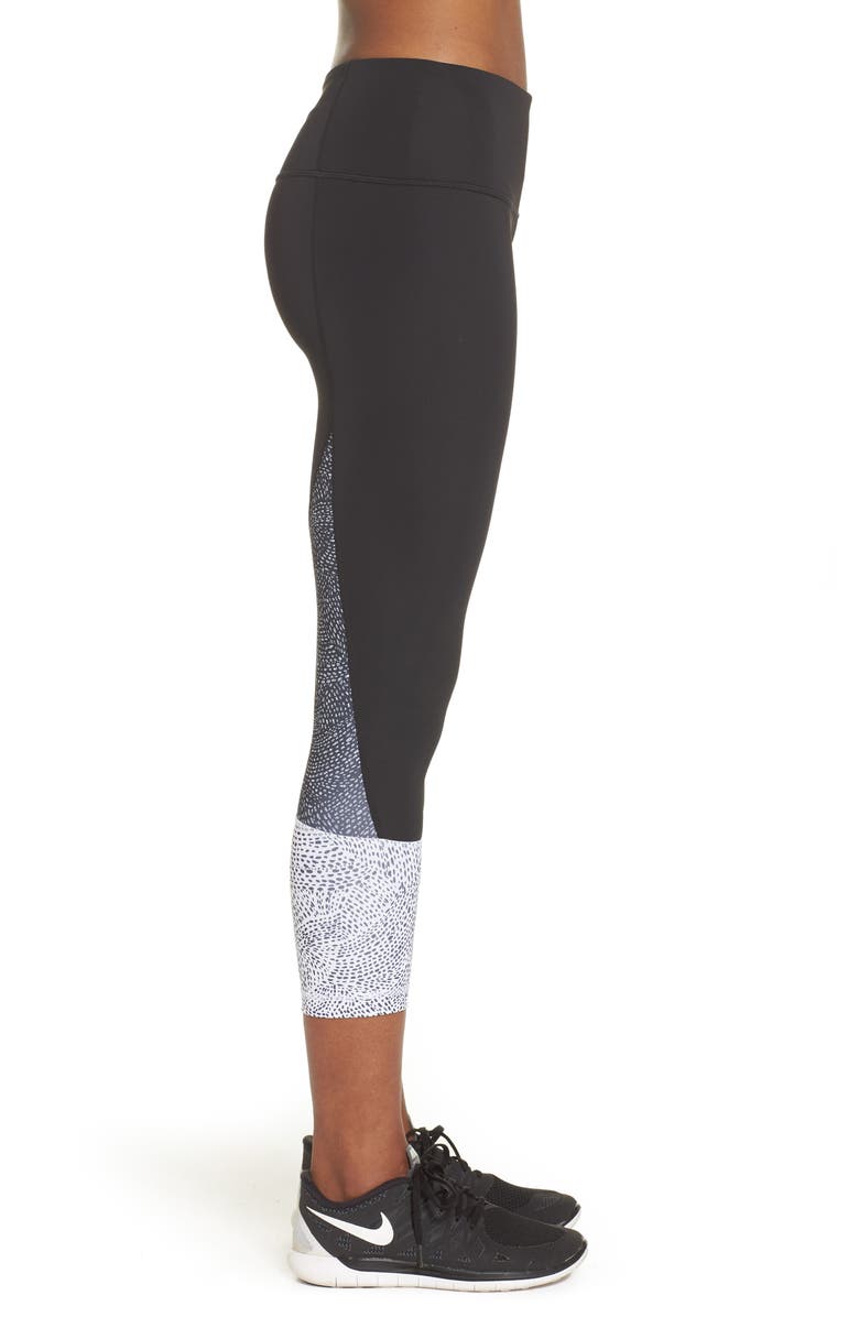 Zella Constellation Print Crop Leggings, Alternate, color, 