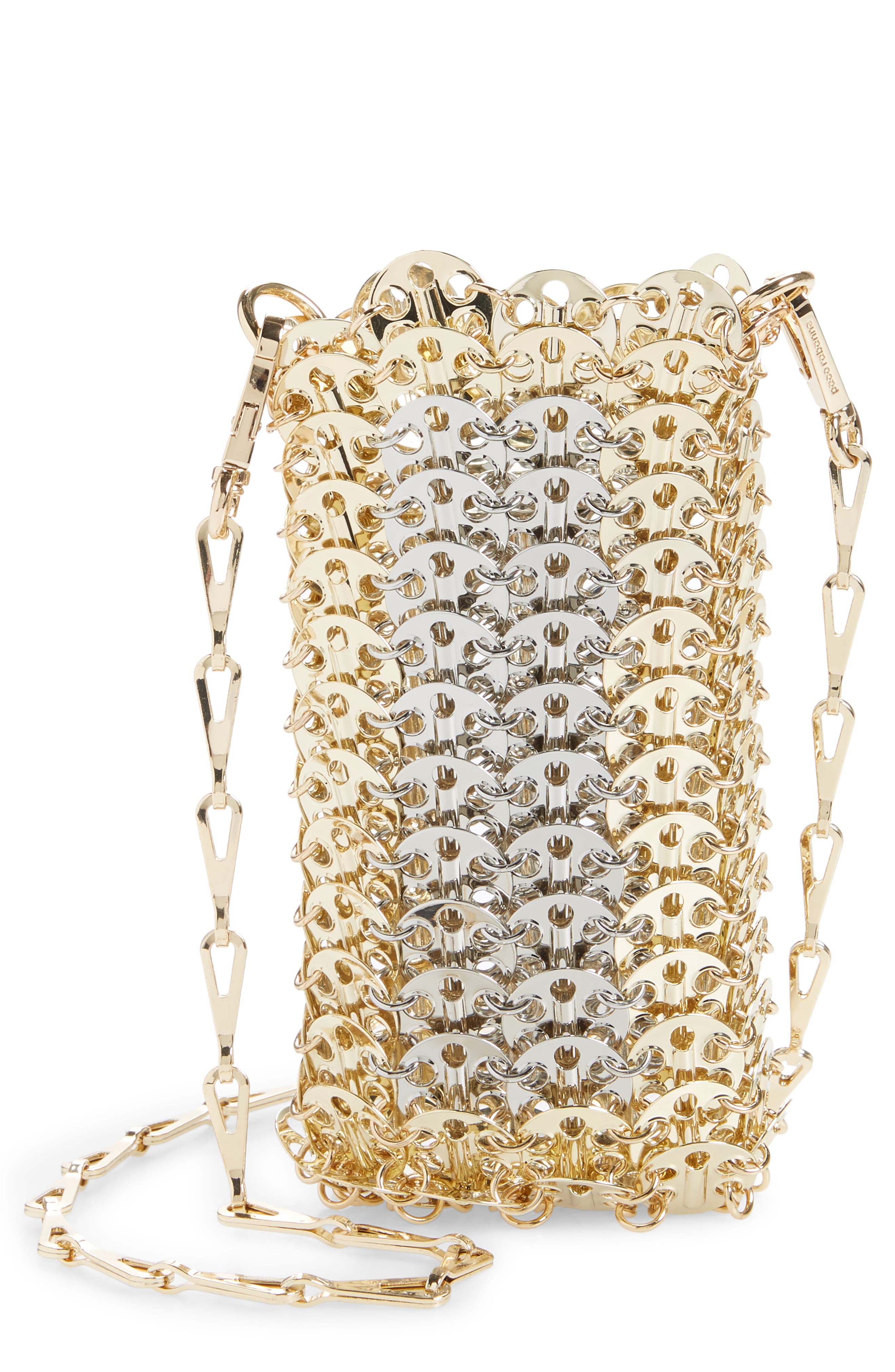 Rabanne paco rabanne Mini Bicolor 1969 Crossbody Bag, Main, color, 