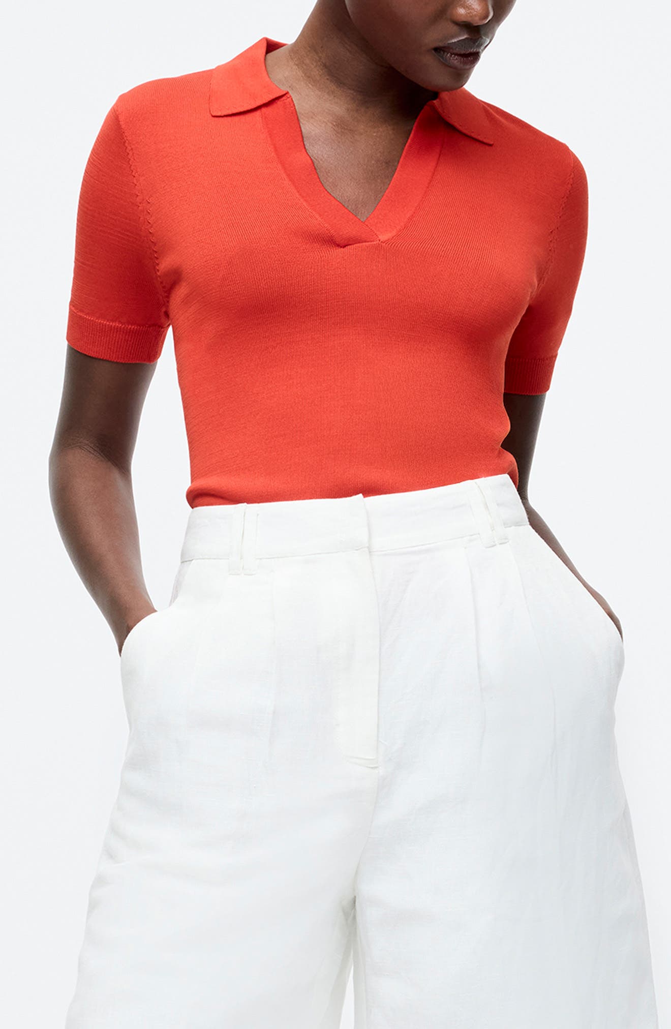 French Connection Sergio Short Sleeve Polo Sweater