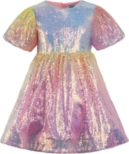 Lola + The Boys Ombre Sunset Sparkle Party Dress