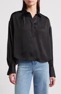 rag & bone Martha Long Sleeve Popover Shirt
