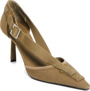 Prada Crossover Strap Pointed Toe Pump