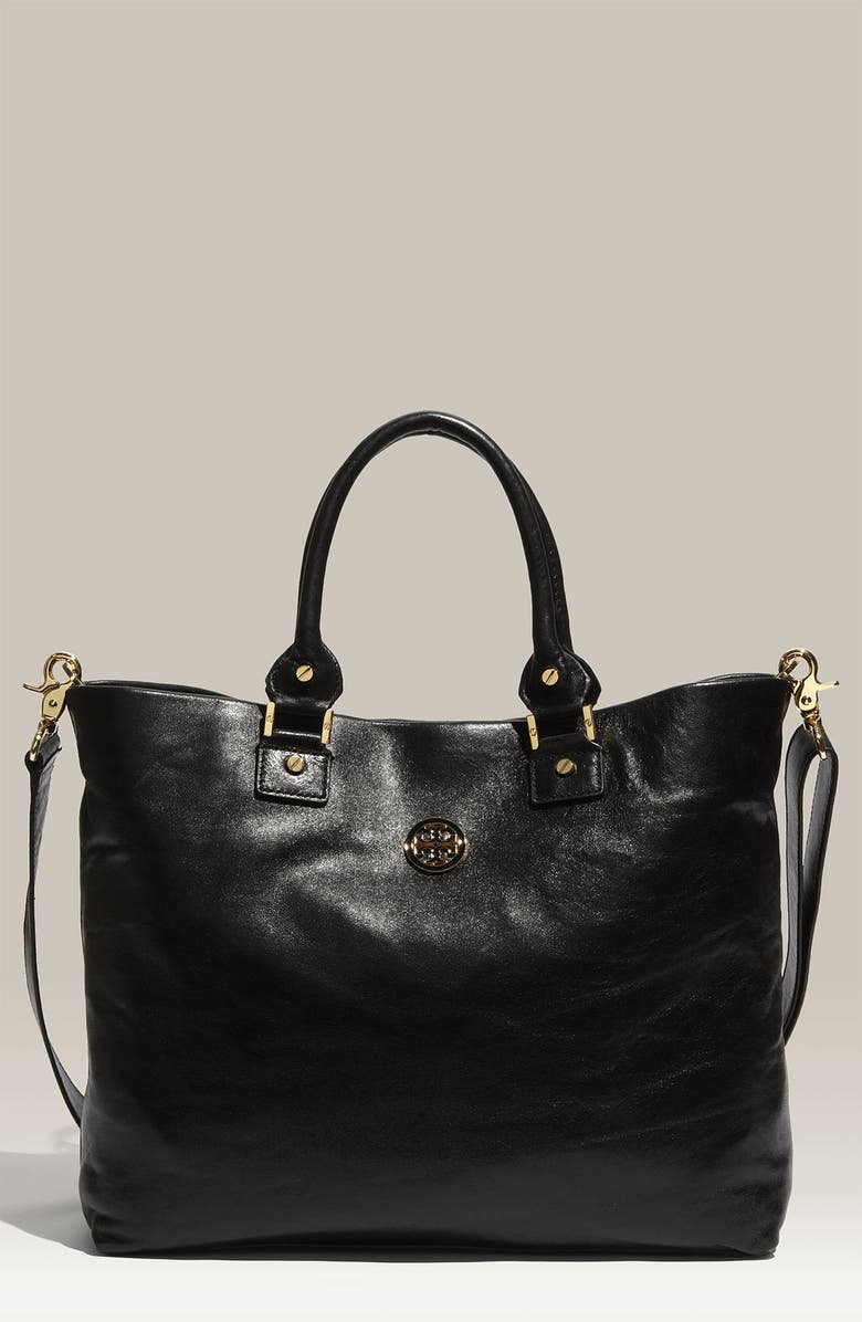 Tory Burch 'Dena' Leather Tote, Main, color,