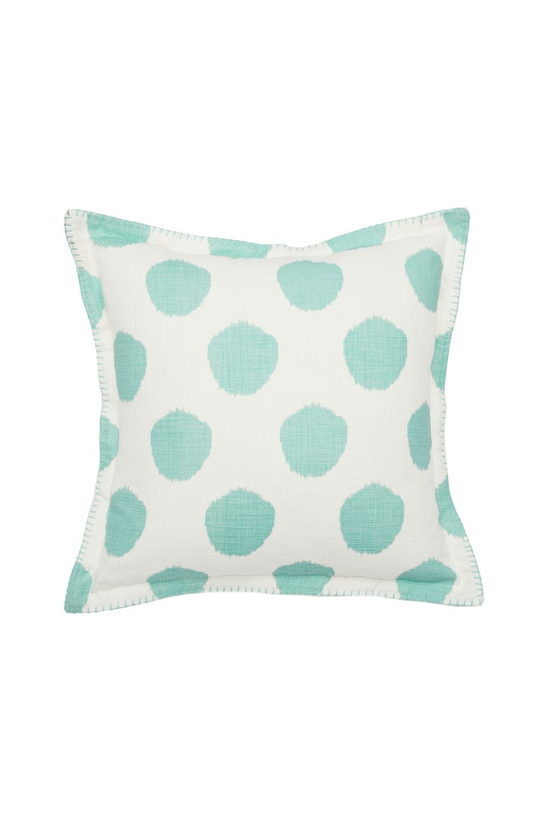Surf Dot Printed Accent Throw Pillow 20" x 20", Main, color, Green