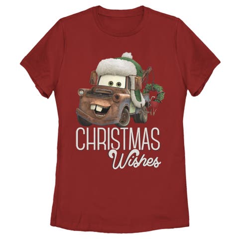 Women's Cars Merry Christmas Mater  Graphic T-Shirt