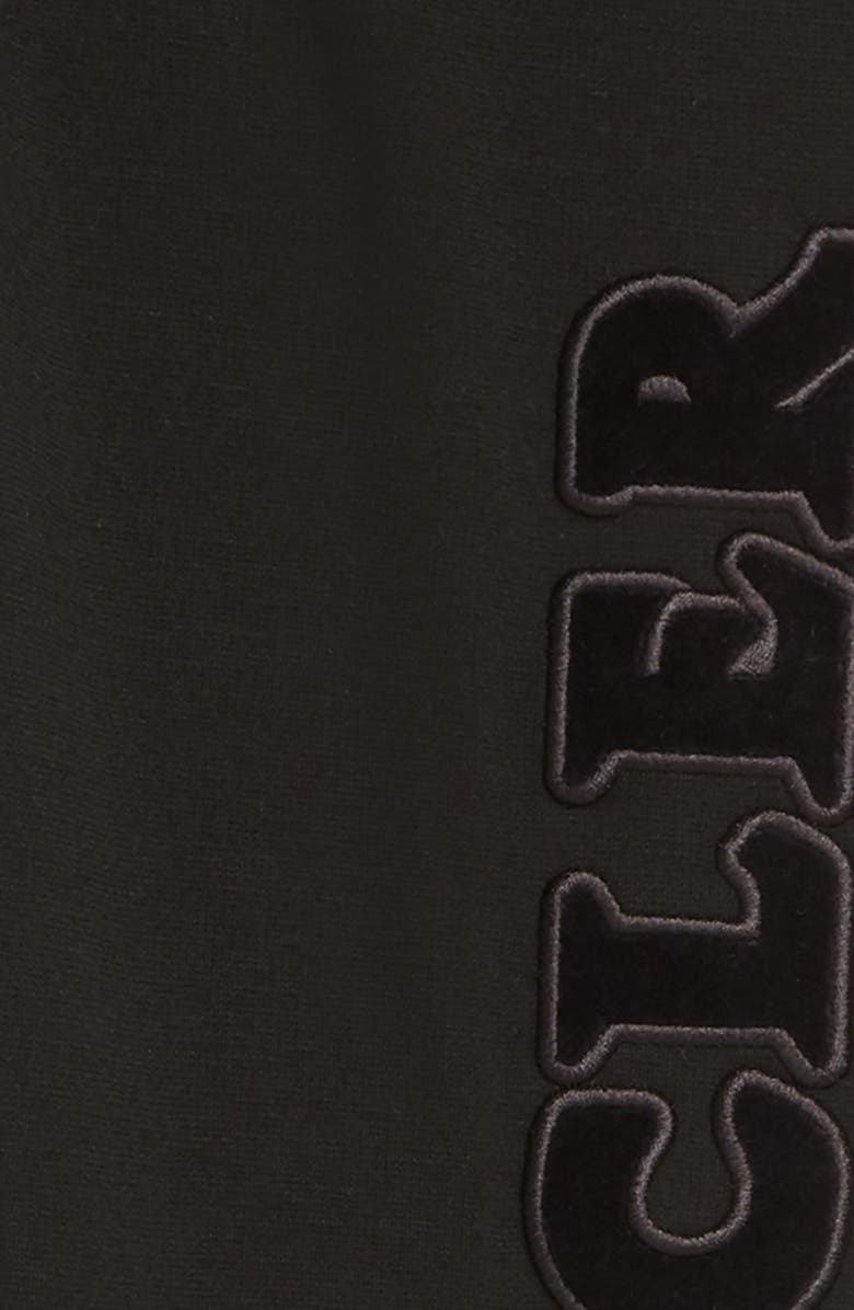 Moncler Kids' Logo Appliqué Punto Milano Leggings, Alternate, color, 